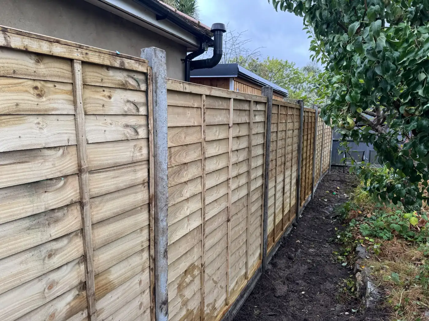 After: Side fence replacement