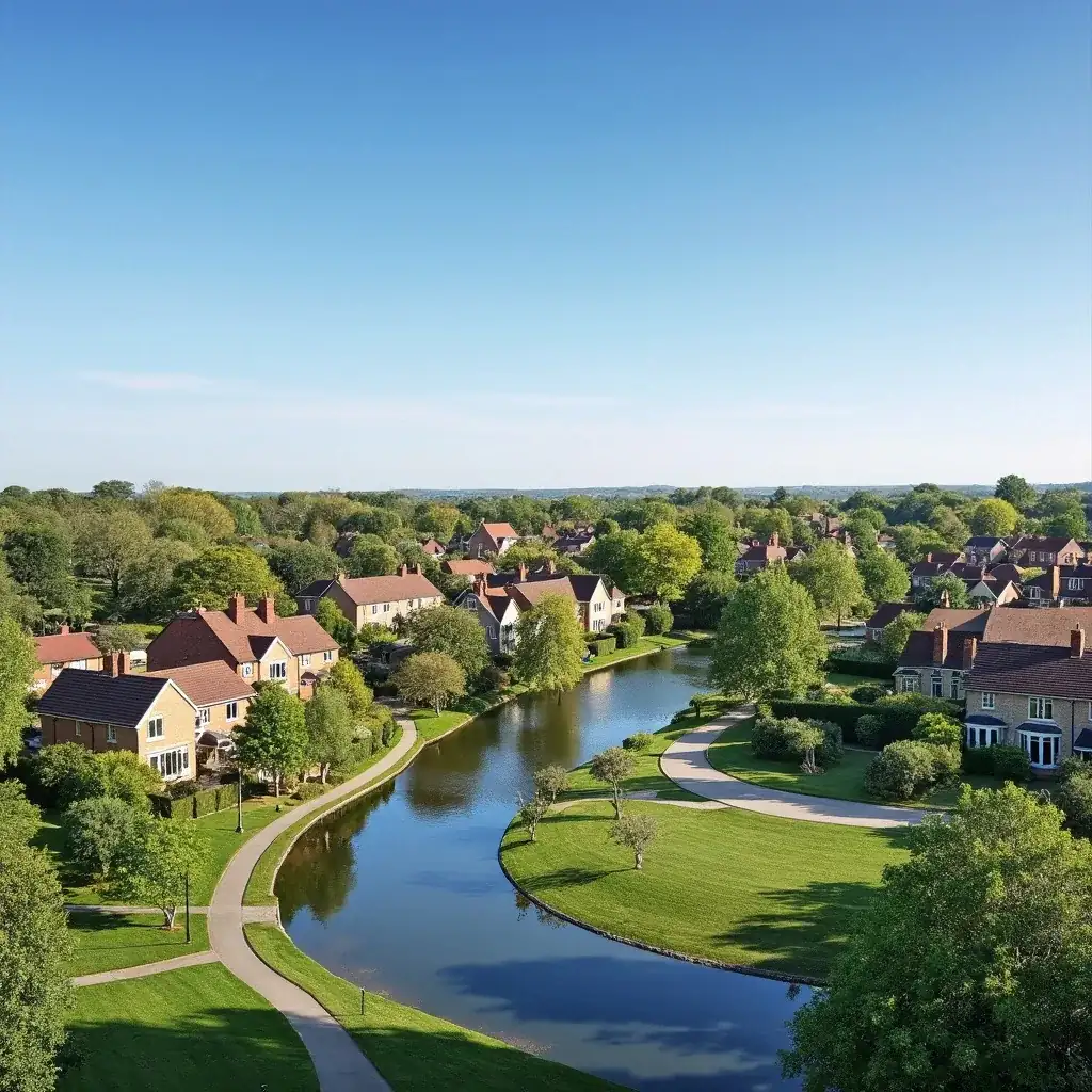 Radlett, Hertfordshire, where Lovell Gardens works as landscapers